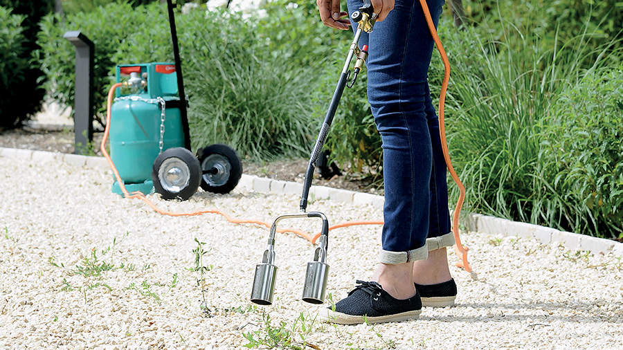 Chariot pour bouteille de gaz désherbage Hozelock